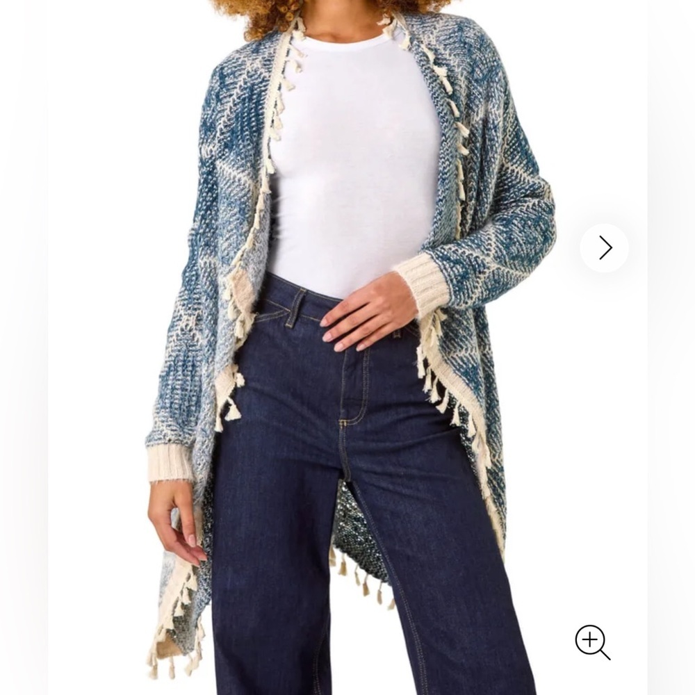 Fate Ombré Tassel Cardigan Size Medium